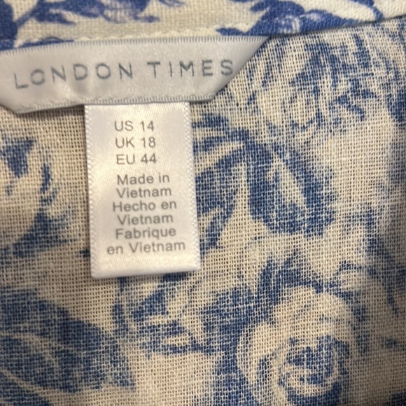 NWT Gorgeous blue floral dress - Picture 4 of 5